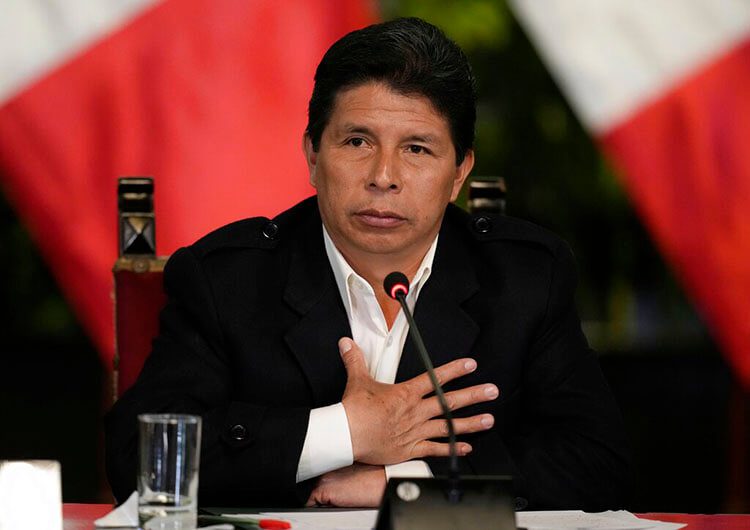 Presidente Castillo disuelve el Congreso en Perú