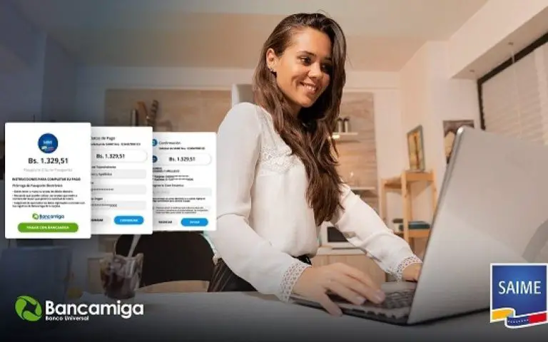 Bancamiga ofrece servicios en línea para pagar trámites Saime