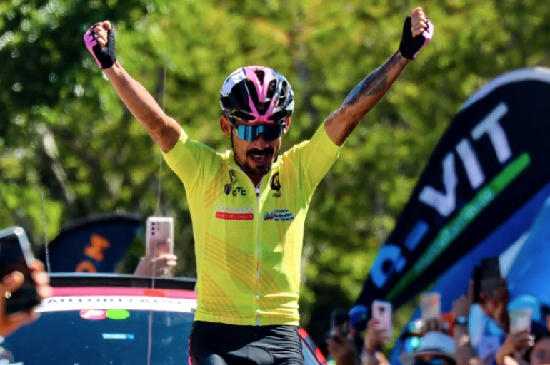 El ciclista José Alarcón se consagró campeón de La Vuelta al Táchira tras conquistar por tercer año seguido el monumento Cristo Rey.