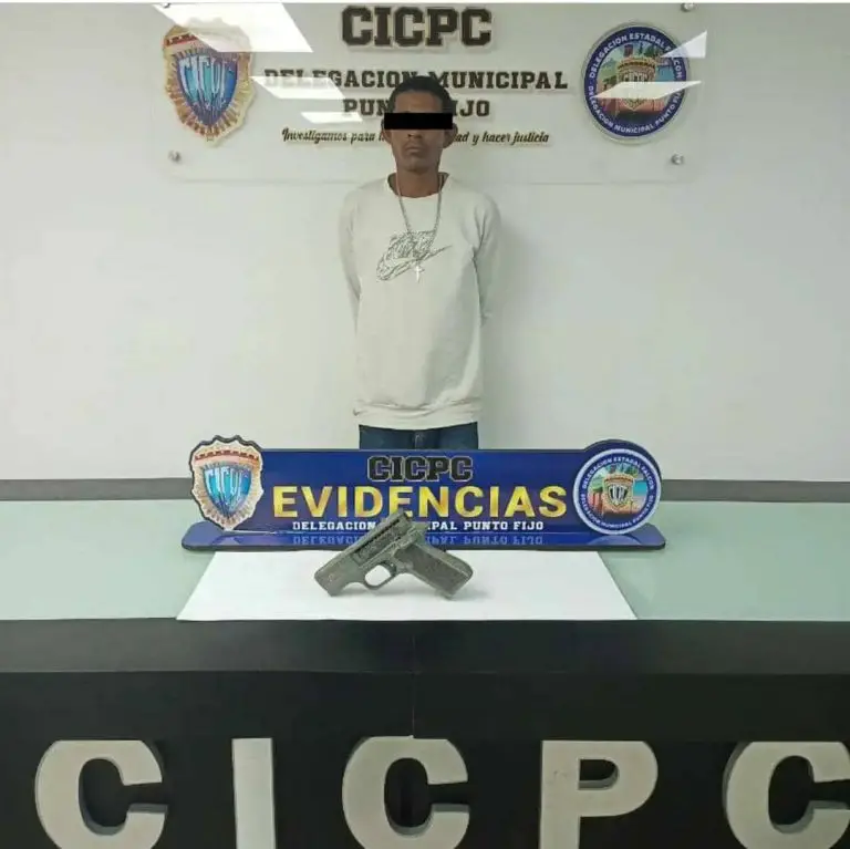 Por robo a mano armada lo detuvo el CICPC