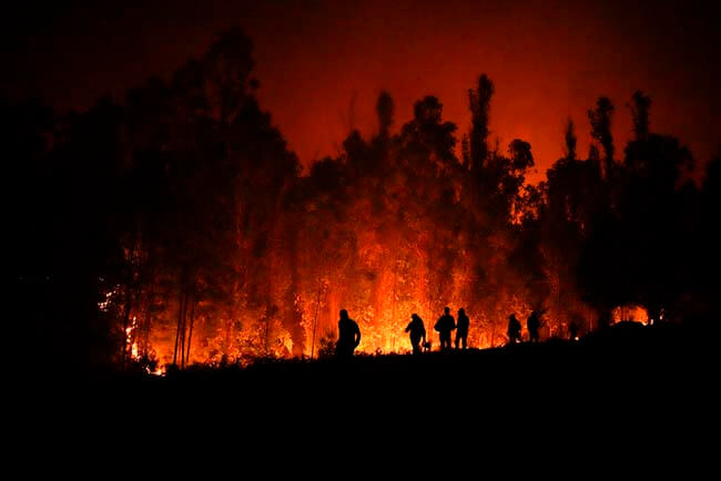 Estado de excepción incendios Chile