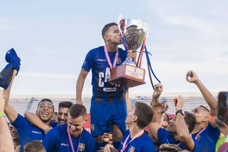 Celebración del Zulia FC como campeones en el año 2018.