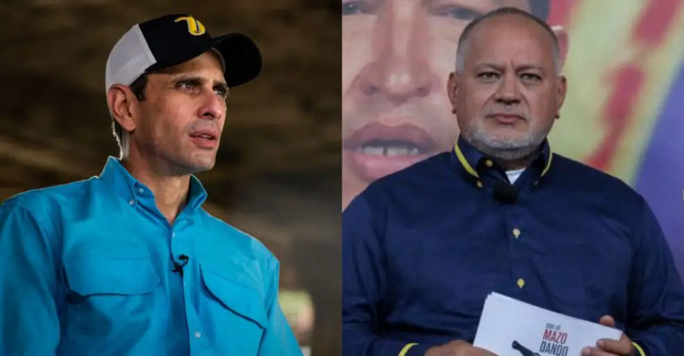 Cabello recordó que Capriles está inhabilitado hasta 2032
