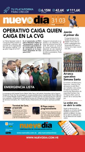 PORTADA VIERNES 31 DE MARZO DE 2023