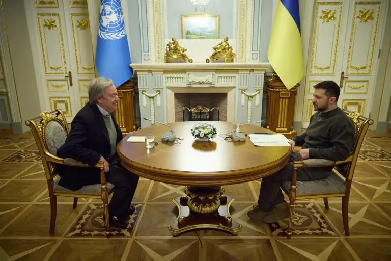 De esto hablaron Guterres y Zelenski en kiev