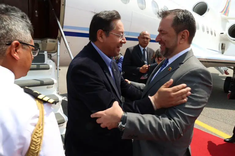 El presidente de Bolivia Luis Arce visita a Venezuela