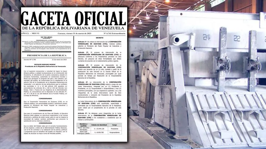 En Gaceta Oficial | Designada junta interventora de la CVG
