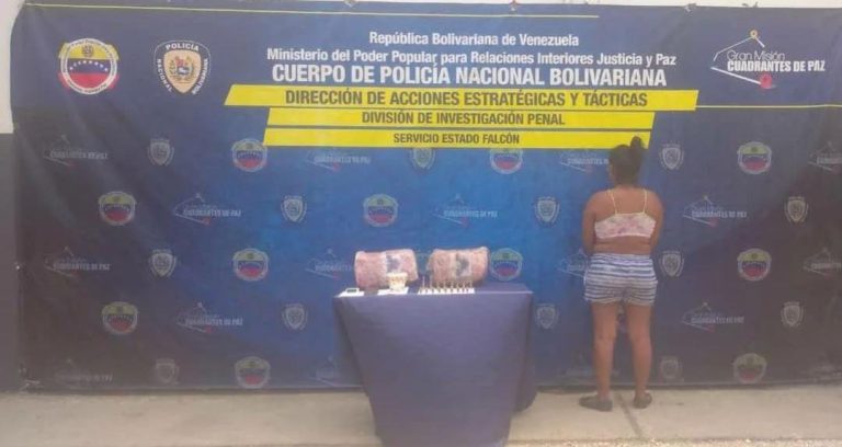 Una detenida por ocultar municiones y droga en Fundabarrios