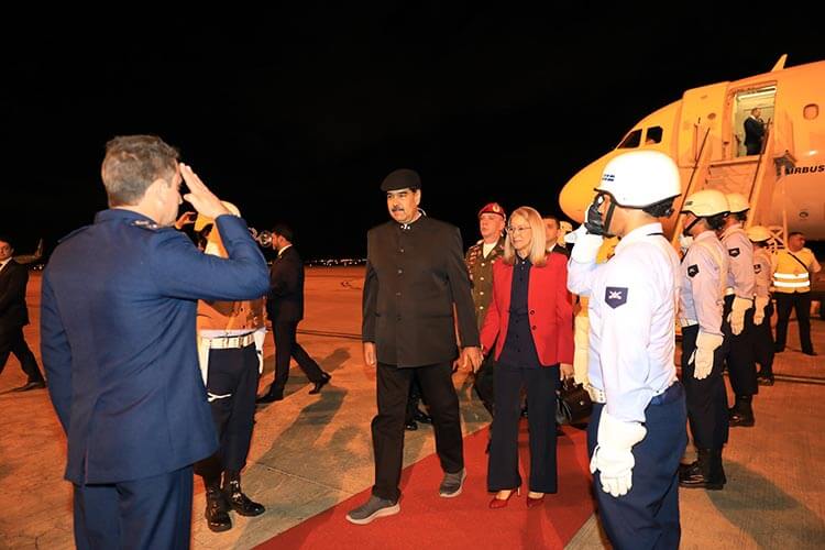 El presidente Nicolás Maduro llegó a Brasilia en visita oficial