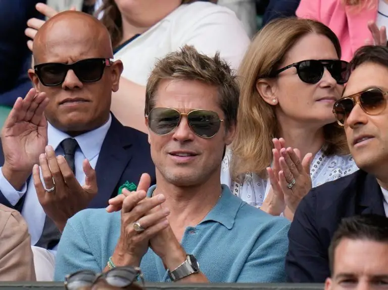 Brad Pitt revoluciona las redes sociales en la final de Wimbledon