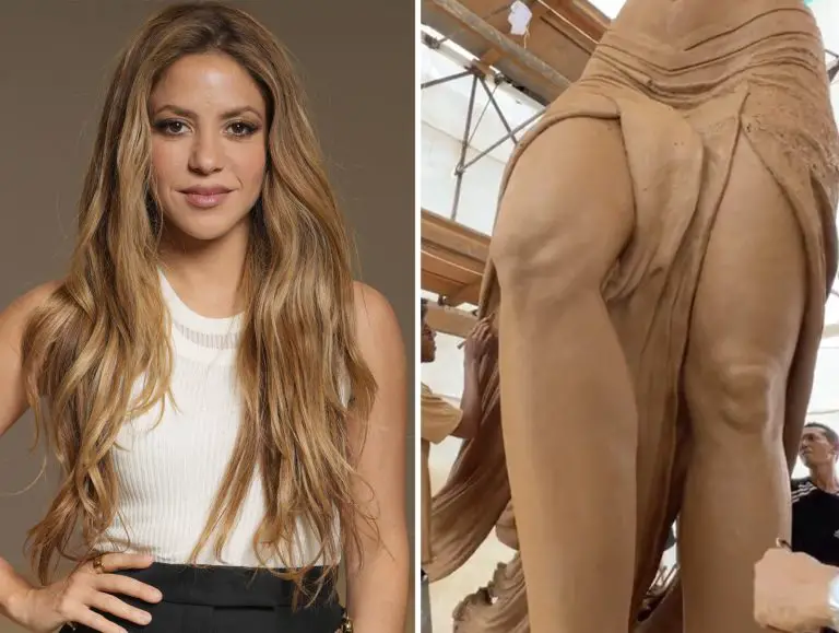 Shakira reacciona a su estatua en Barranquilla, ¡así va quedando!