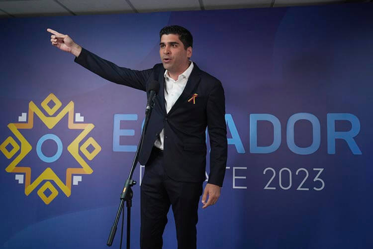 debate presidencial en Ecuador