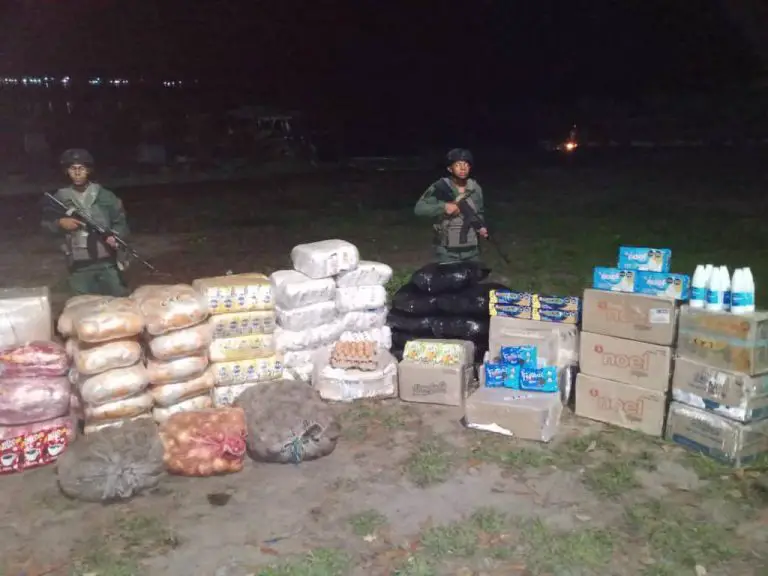 Fuerza Armada incauta “alimentos secos” de contrabando