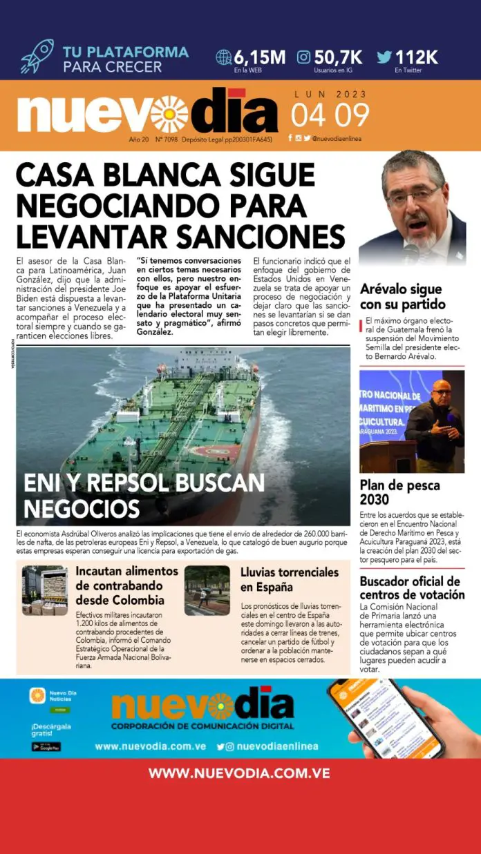 Portada lunes 04 de septiembre