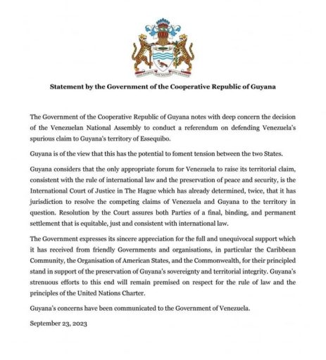 Mensaje de Nicolás Maduro a Guyana: +rechazo y propuesta