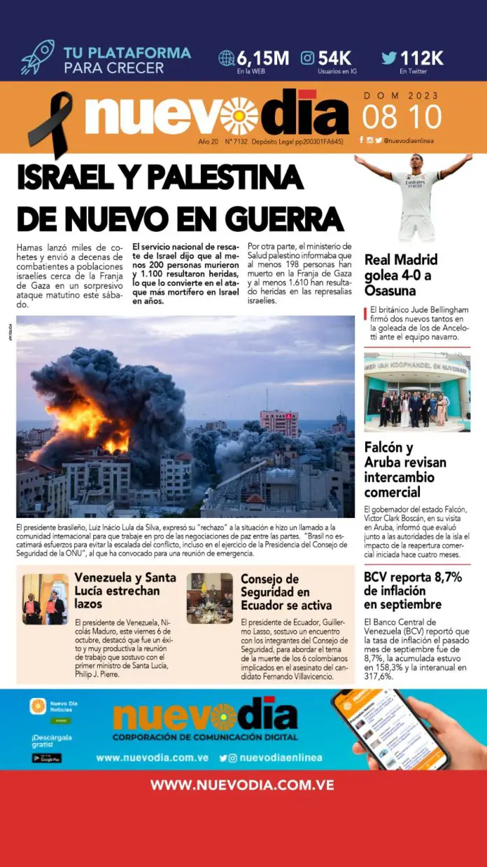 Portada domingo 8 de octubre