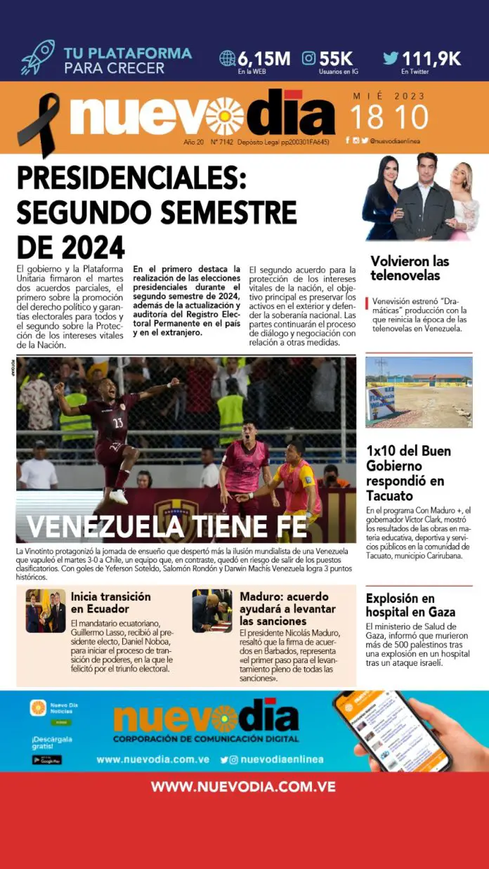 Portada miércoles 18 de octubre