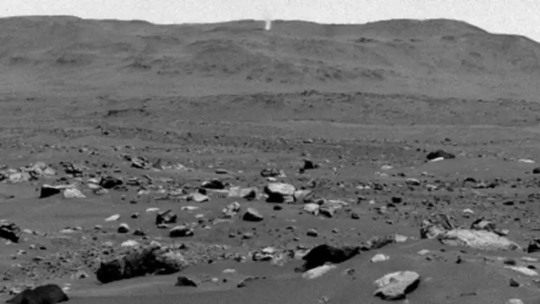 El róver Perseverance de la Nasa capta un “diablo de polvo” en Marte