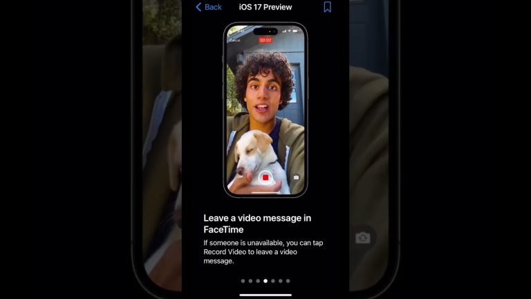 Cómo enviar un video mensaje en FaceTime con iOS 17