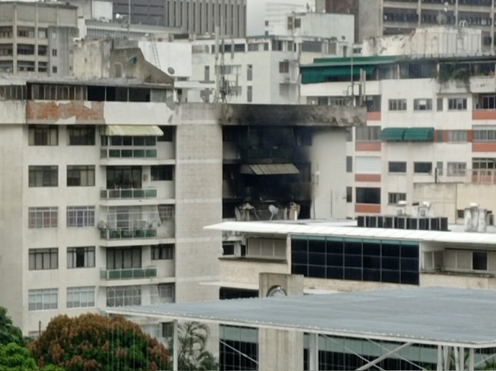 Incendio en Caracas