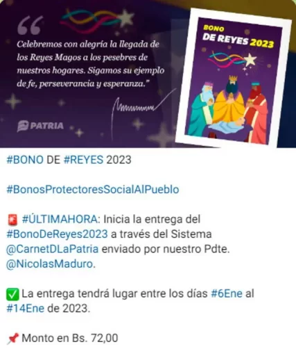 Bono de Reyes 2024: Lo que se sabe de la entrega
