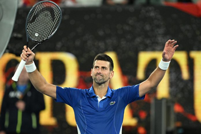Djokovic ganó en su partido número cien en Melbourne Park