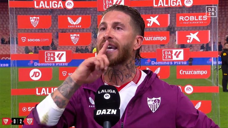 Sergio Ramos a un fanático del Sevilla: “¡Respeta a la gente y cállate!” (VIDEO)