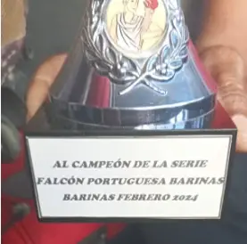 Falcón quedó campeón de triangular en Barinas