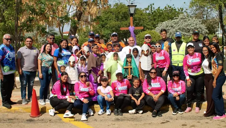 El Consejo Municipal de los Derechos del Niño, Niña y Adolescentes del Municipio Colina organizó un emotivo Vía Crucis viviente para la Semana Santa 2024.