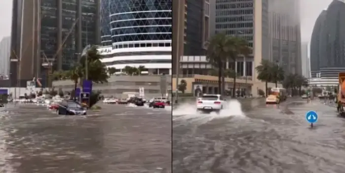 Carreteras y aeropuerto de Dubai inundados tras intensa tormenta (Video)