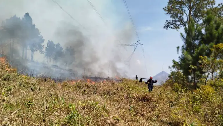 Incendios forestales afectan la región central del país