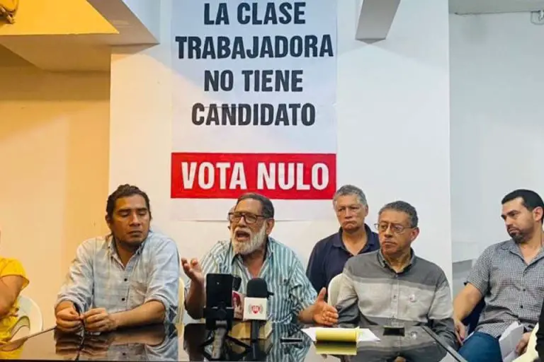 Partidos de la izquierda llaman a votar nulo en elecciones