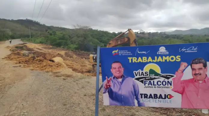 Dentro de las mejoras en la carretera Coro-Churuguara está completada la corrección de una falla de borde en el sector el Camarito.