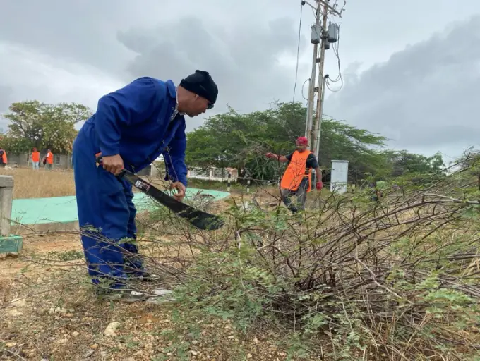 El compromiso por mantener un municipio limpio se transforma en el trabajo diario para el personal de Obras Públicas de la Alcaldía de Carirubana.
