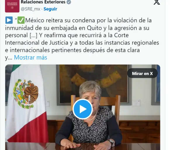 México irá a la Corte Internacional de Justica