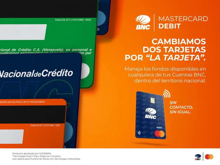 BNC estrena Tarjeta MasterCard Debit con tecnología Contactless