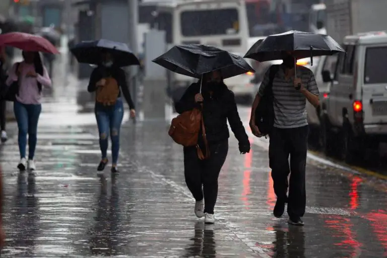 Reporte de Inameh pronostica lluvias en varias zonas del país