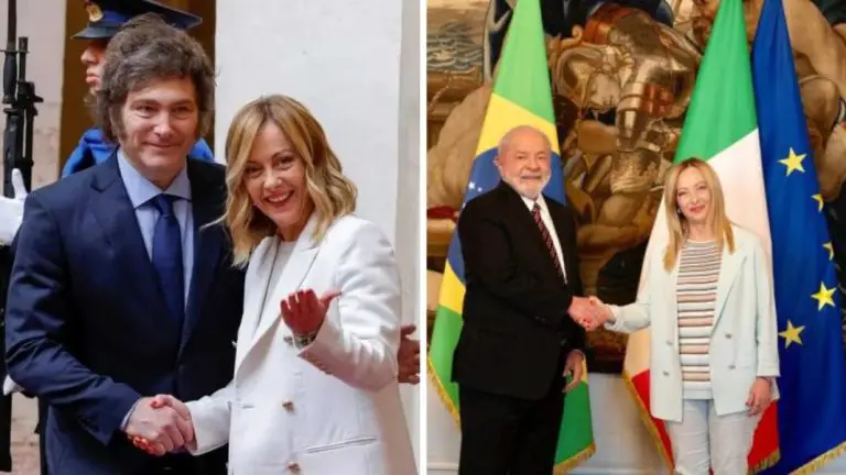 Primera ministra italiana recibió a Milei y Lula en el marco del G7