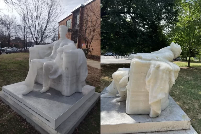 Ola de calor en Washington derrite estatua de cera de Abraham Lincoln