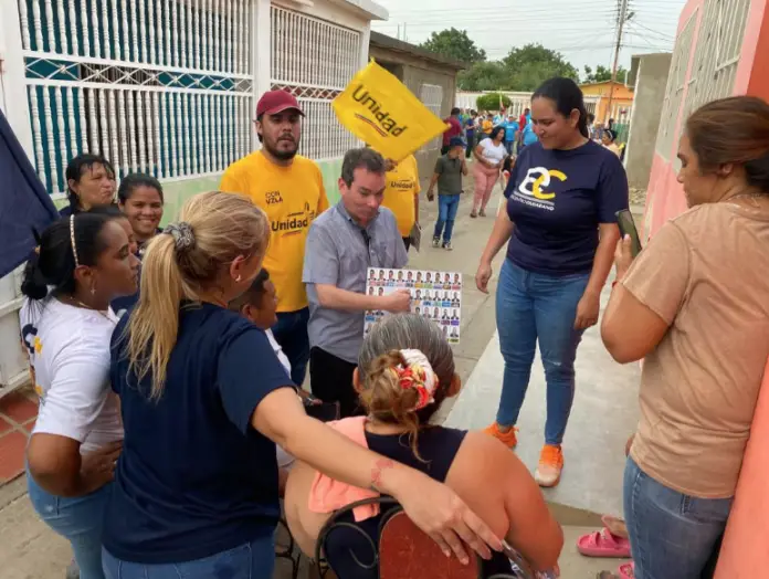 Este jueves el vicepresidente nacional del partido Primero Justicia (PJ), Tomás Guanipa, estuvo en Pantano Abajo para motivar el voto de cara al 28J.