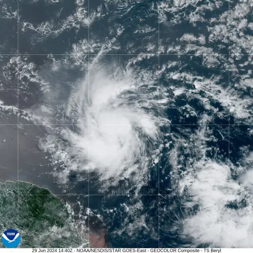 Tormenta tropical Beryl puede ser el primer huracán de 2024