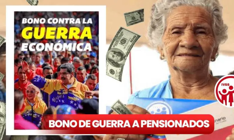 Bono de Guerra Económica: Pago a los pensionados (Fecha)