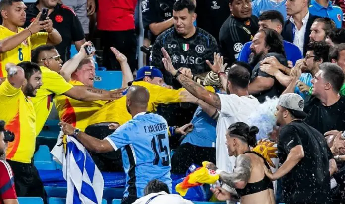 Conmebol rechazó la violencia tras partido Uruguay-Colombia