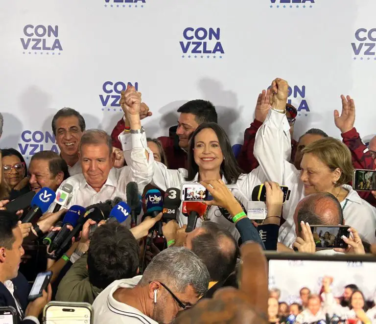 María Corina Machado y Edmundo González reaccionan tras anuncio del CNE