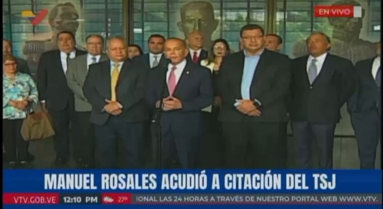 Manuel Rosales se pronuncia tras comparecer ante la Sala Electoral del TSJ (VIDEO)