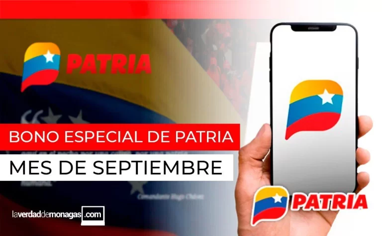 Patria | Bono Especial de septiembre ¿Cuándo lo pagan?