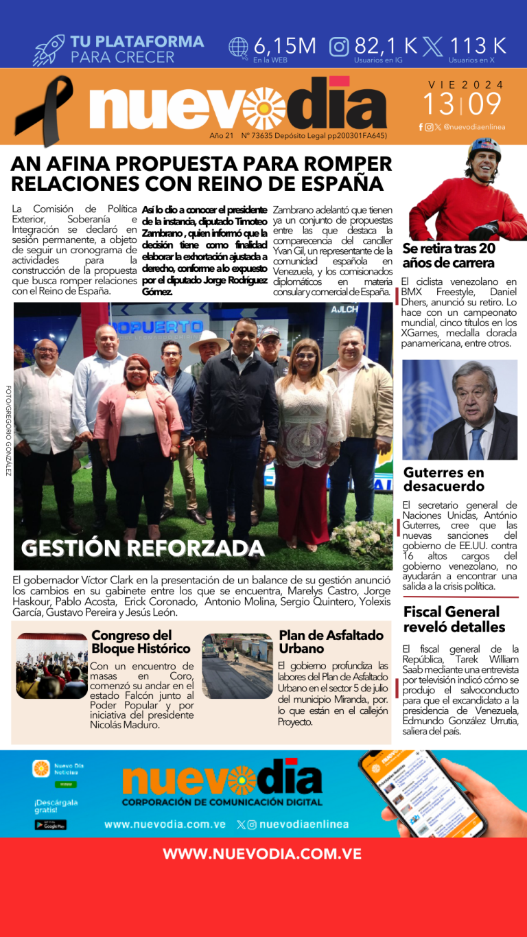 Portadas 13/09/2024