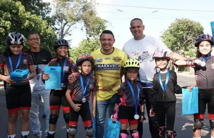 En la avenida Josefa Camejo, se realizó el Festival Patinaje, Ciclismo Ruta y Atletismo en el marco de los Juegos Deportivos Miranda 2024.