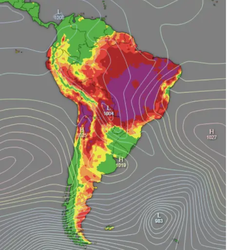 La región de Suramérica enfrenta una grave amenaza por los incendios forestales desencadenados por la intensa sequía que azota la zona.