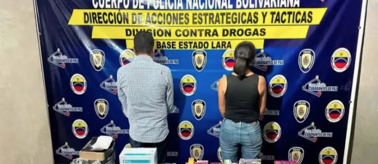 Lara: PNB detuvo a una pareja por tráfico de fentanilo